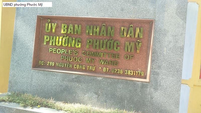 UBND phường Phước Mỹ