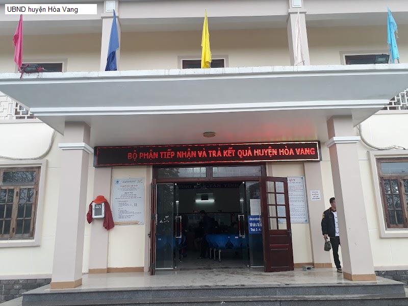UBND huyện Hòa Vang