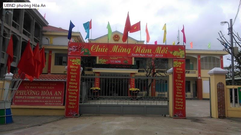UBND phường Hòa An