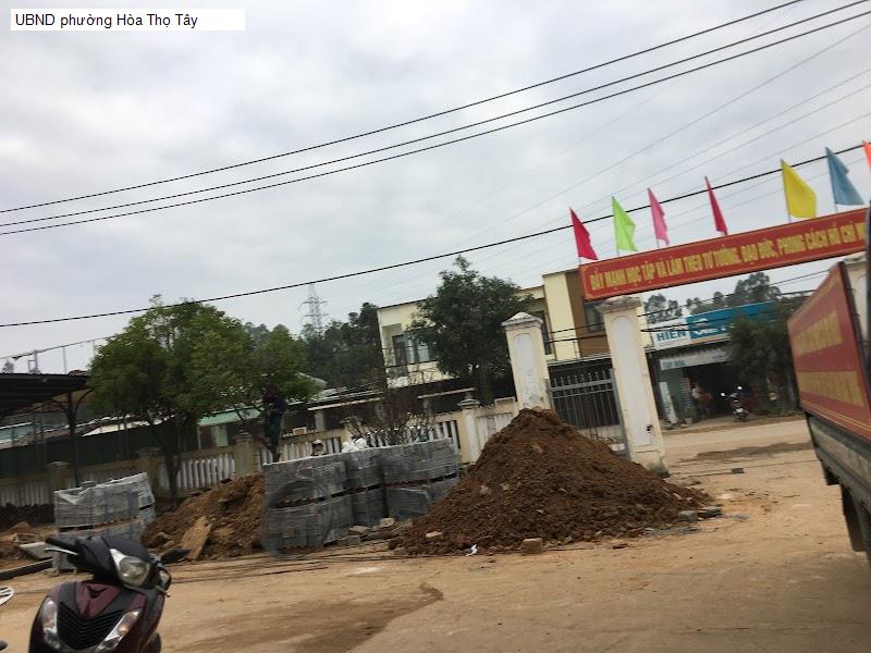 UBND phường Hòa Thọ Tây