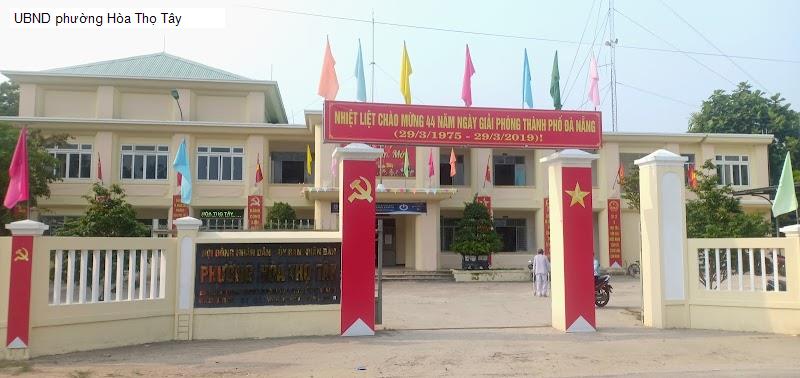 UBND phường Hòa Thọ Tây